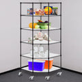 6 Tire Heavy Duty Steel Garage Storage Rack with Wheels Q785109