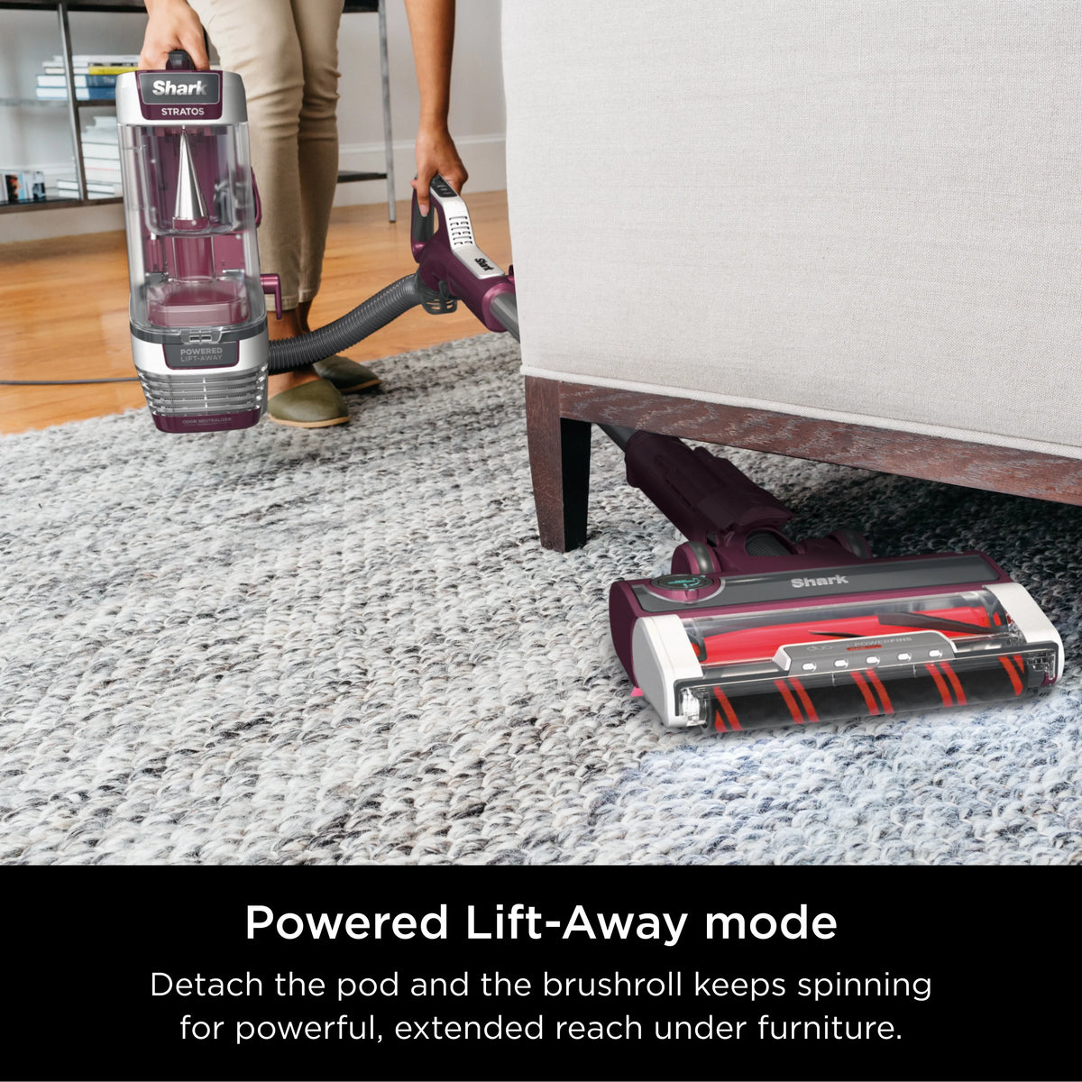 Upright Vacuum with Self-Cleaning Brushroll D225