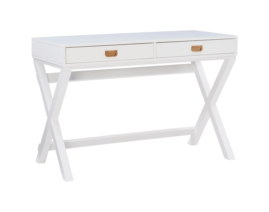 2-Drawer White Writing Desk P784210
