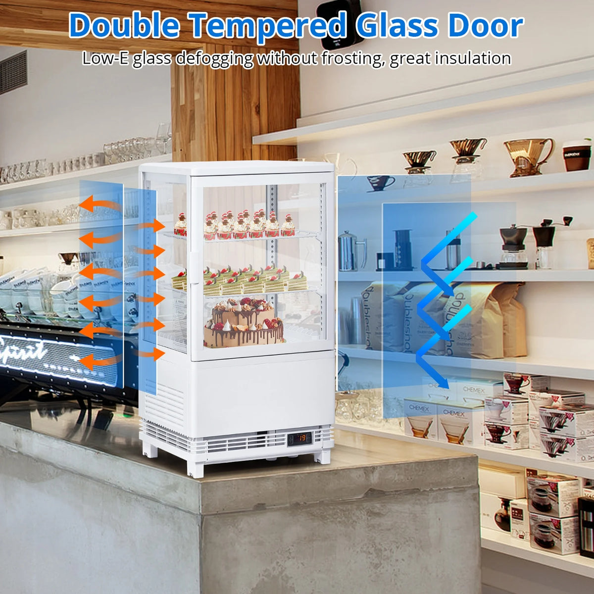 2.1 Cu.Ft Single Door Countertop Refrigerated Display Case X4125