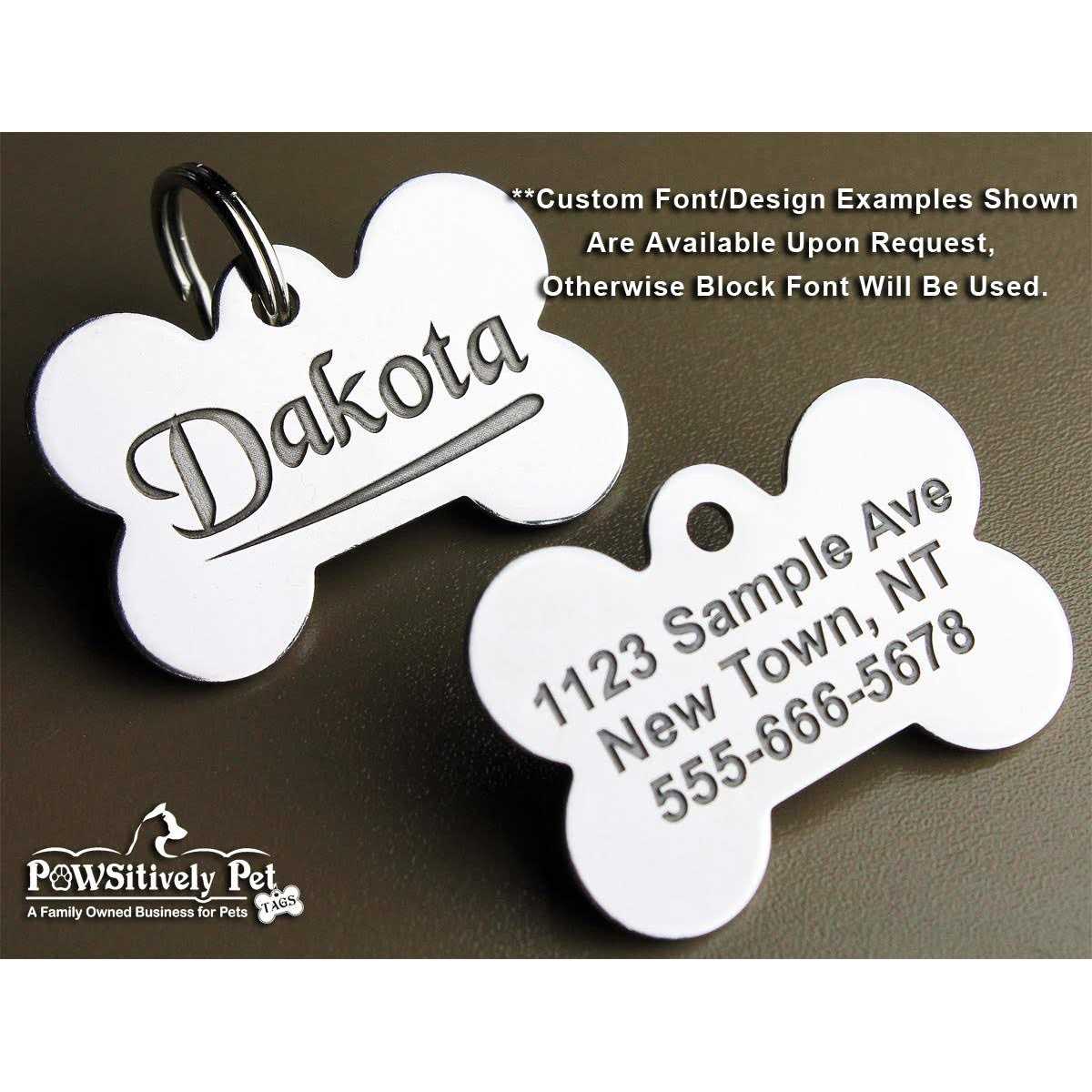 Stainless Steel Custom Engraved Pet ID Tags K76207