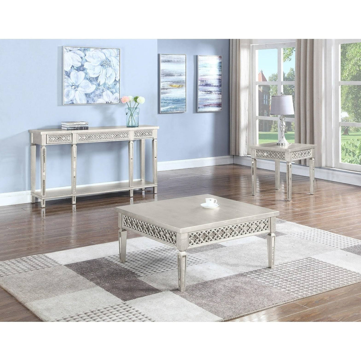Square Coffee Table in Champagne Gold L9435