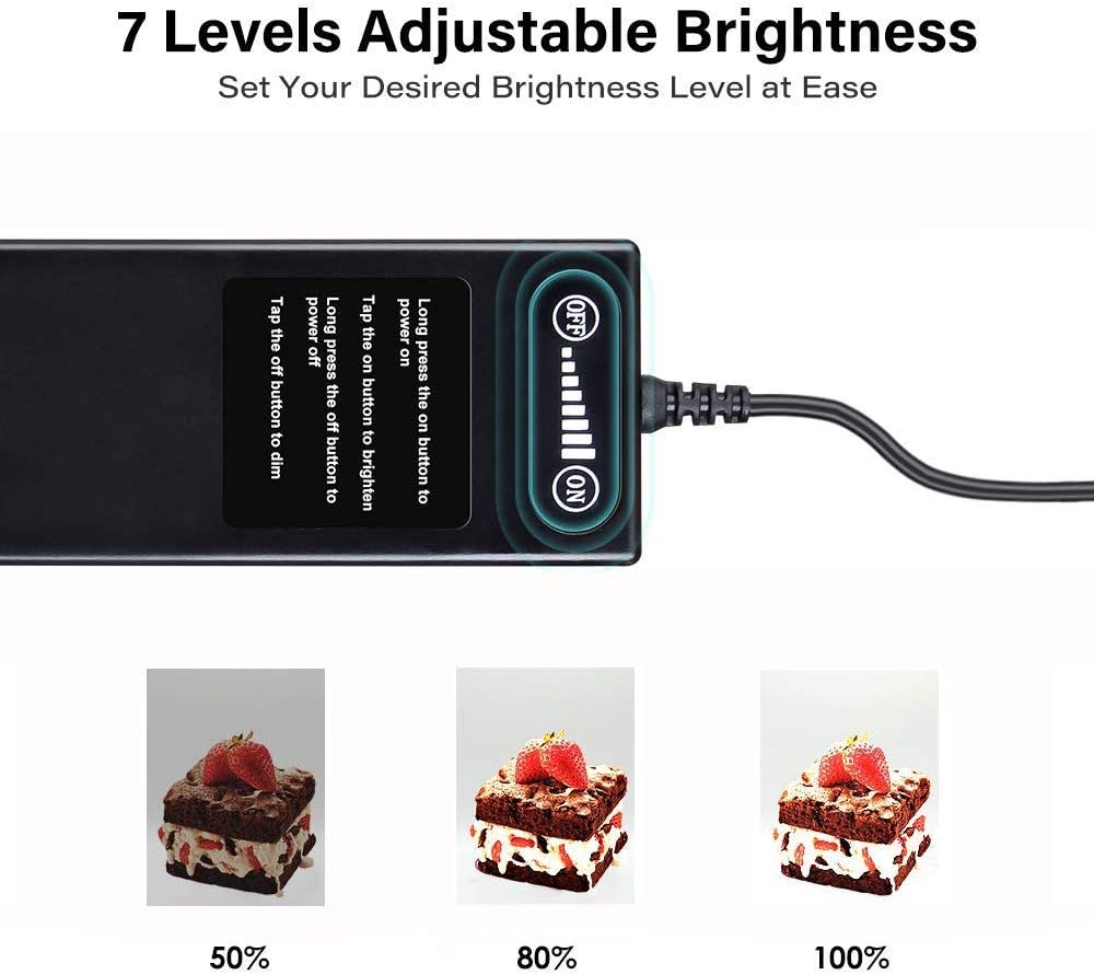 Portable Foldable 32 x 32 Inch Photo Studio Light Box with LED Lights and 3 Color Backdrops P5612