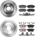 Front 320 mm + Rear 302 mm 5 Lug Rotors + Ceramic Brake Pads X460602