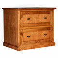 Black Alder Lateral File Cabinet with Black Knobs M68417