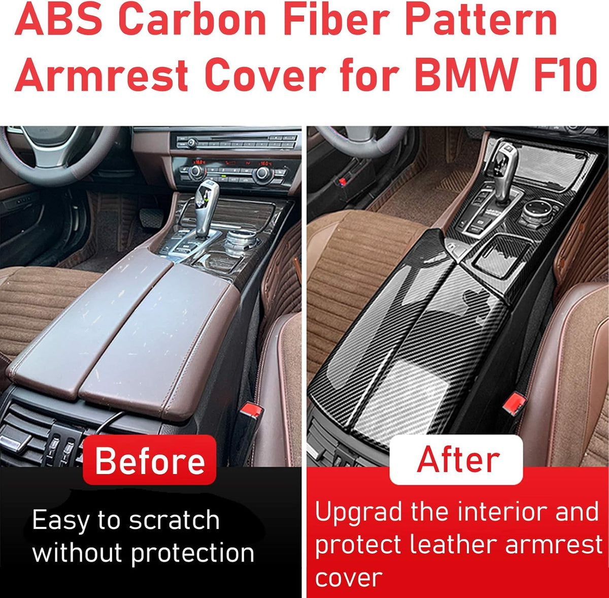 Compatible with BMW 3 Series Center Armrest Box Cover Q458