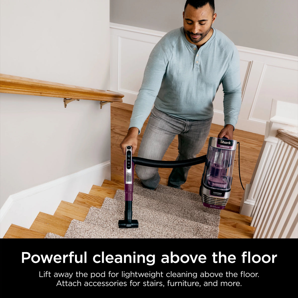 Upright Vacuum with Self-Cleaning Brushroll D225