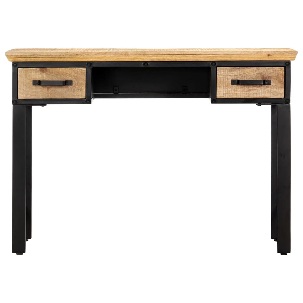 Mango Wood Writing Desk with 2 Storage Drawers F701276