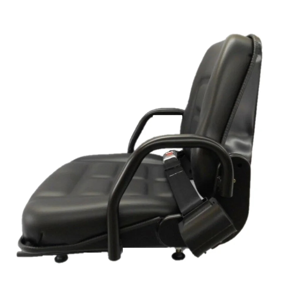 Black Vinyl Seat with Fold-Down Back Cushion A31969