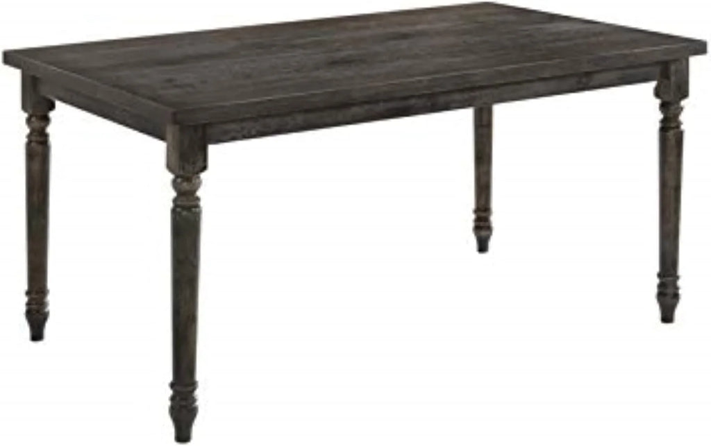 Weathered Gray Wood Dining Table T743847