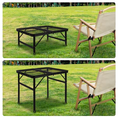 2.5 FT Mesh Metal Folding Picnic Table F2261