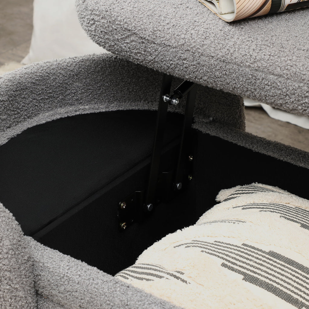 Grey Sherpa Storage Bench C69792