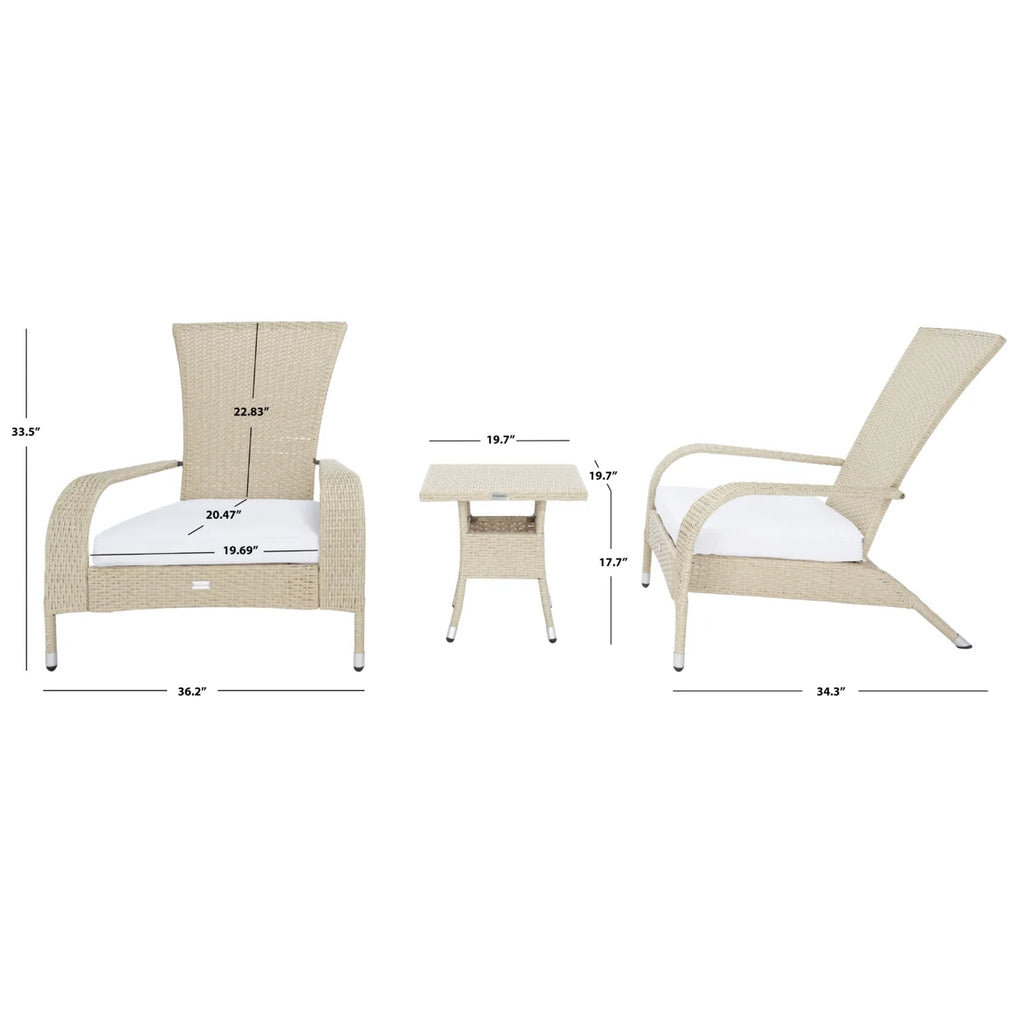 3 Piece Outdoor Patio Lounge Set F76376
