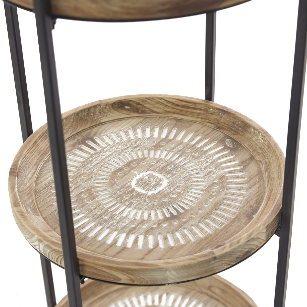 Brown Wood 3-Tier Shelving Unit V514525