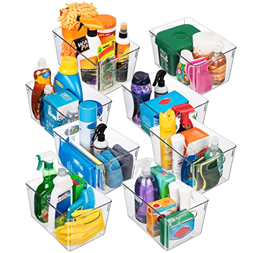Plastic Storage Bins with Lids, 4 Pack G472365