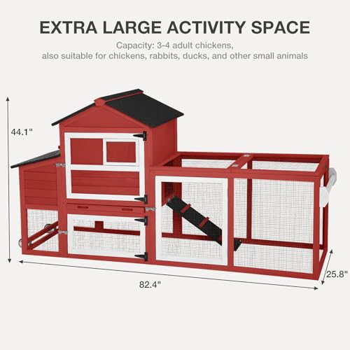 Grey Poultry Cage with Wheels, Nesting Box, Tray, and Roof H891
