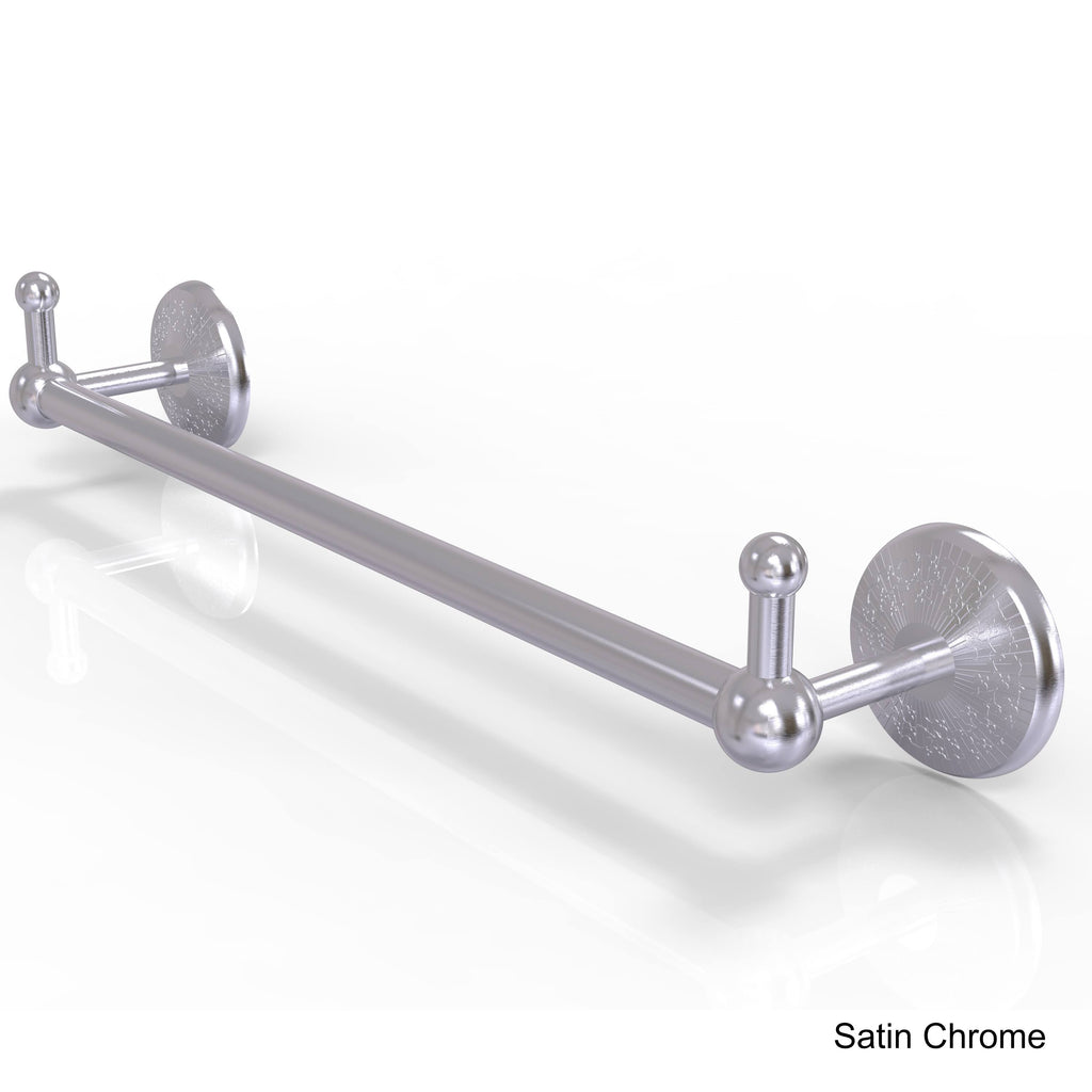30 inch Polished Brass Towel Bar with Integrated Hooks O206