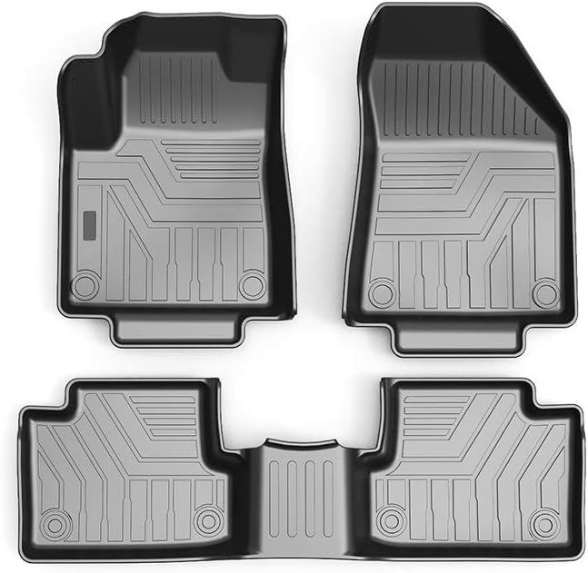 Custom Fit TPV 3D Car Floor Liners 1st & 2nd Row Full Set I602471