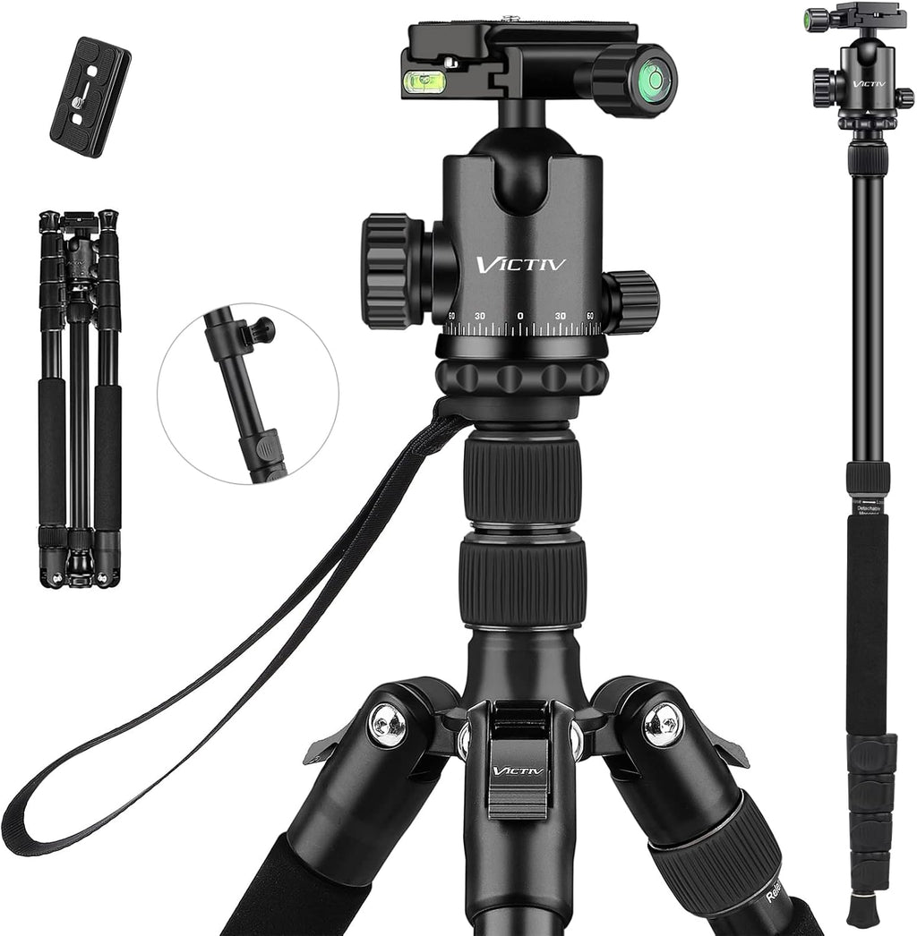 Compact Aluminum Camera Tripod with 360 Degree Ball Head D36095