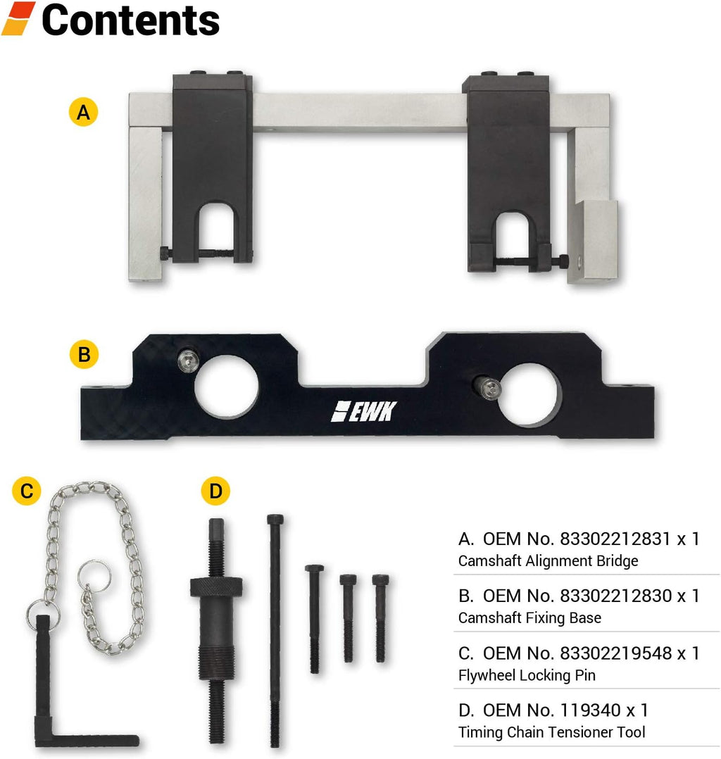 8 Pcs Engine Camshaft Timing Tool Set U927