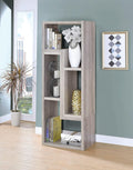 Grey Driftwood Convertible Bookcase TV Stand T6969