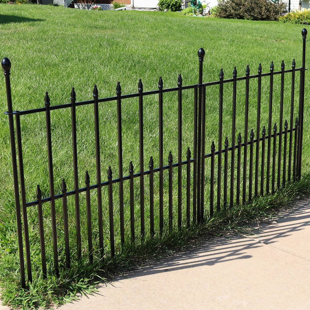 Black Iron Garden Border Fence W5323