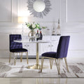 Navy Velvet Tufted Dining Chair Set of 2 G397117