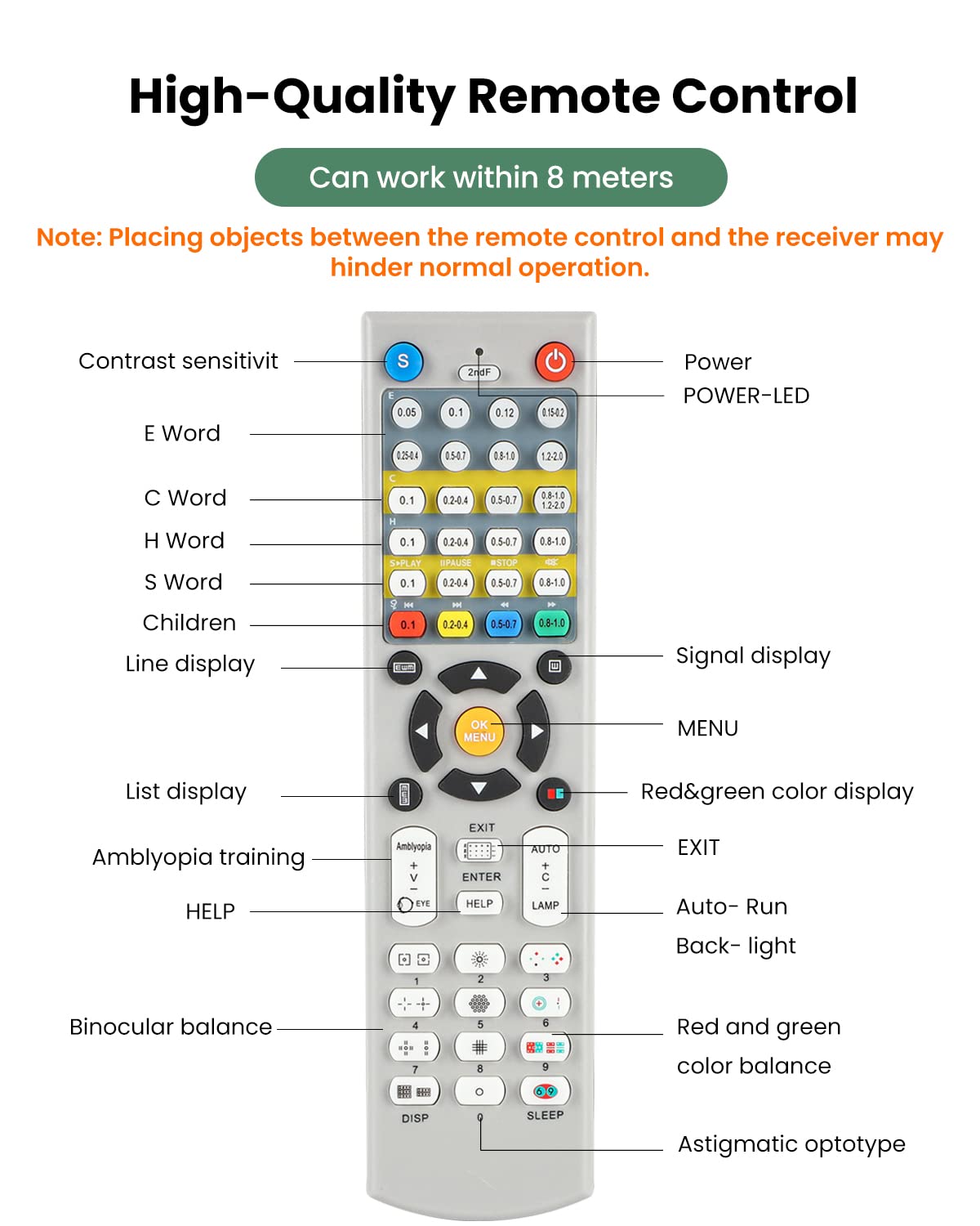 21.5inch LCD Digital Visual Acuity Chart T818