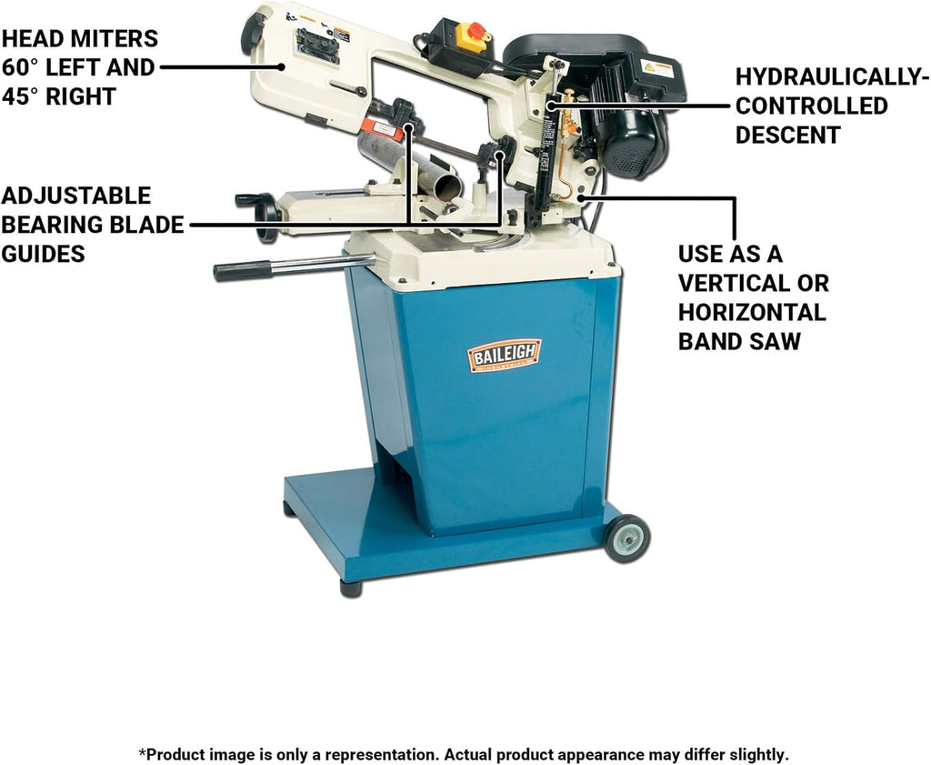 110V Metal Cutting Band Saw with Vertical Cutting Option U824457