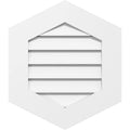 Vertical Peaked Surface Mount PVC Gable Vent I497278