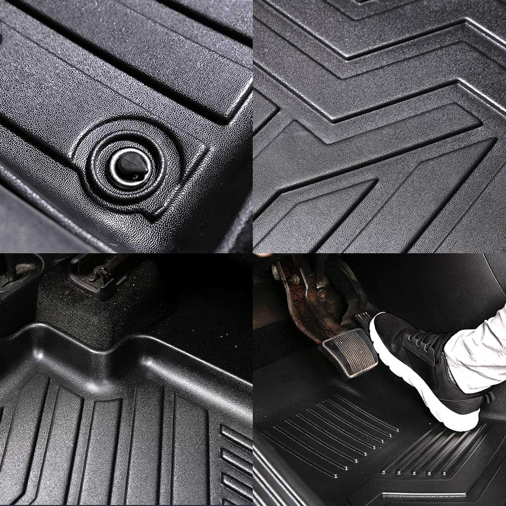 Custom Fit TPV 3D Car Floor Liners 1st & 2nd Row Full Set I602471