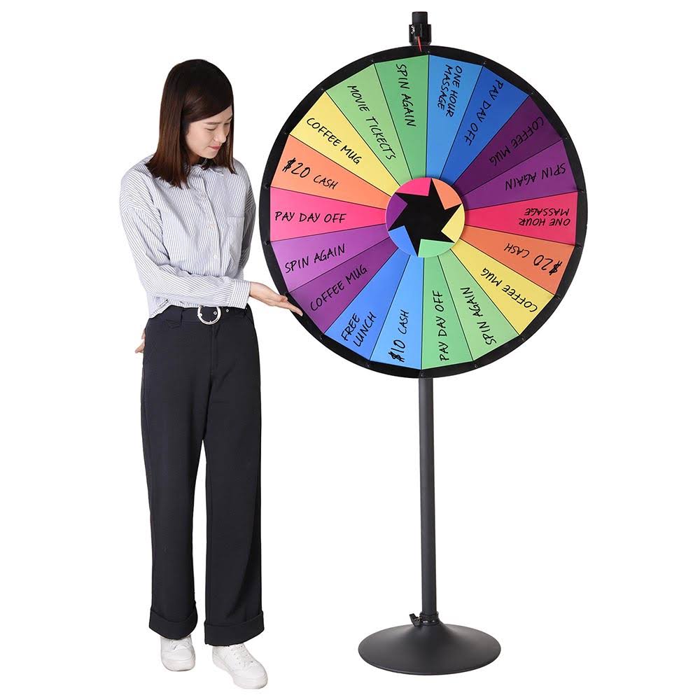 36x22 18 Slot Prize Wheel with Stand C493
