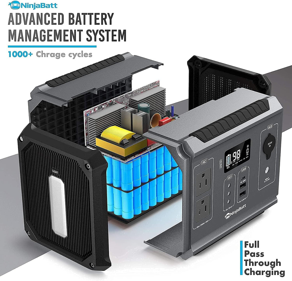 300W Portable Power Station 280Wh Solar Generator V6273