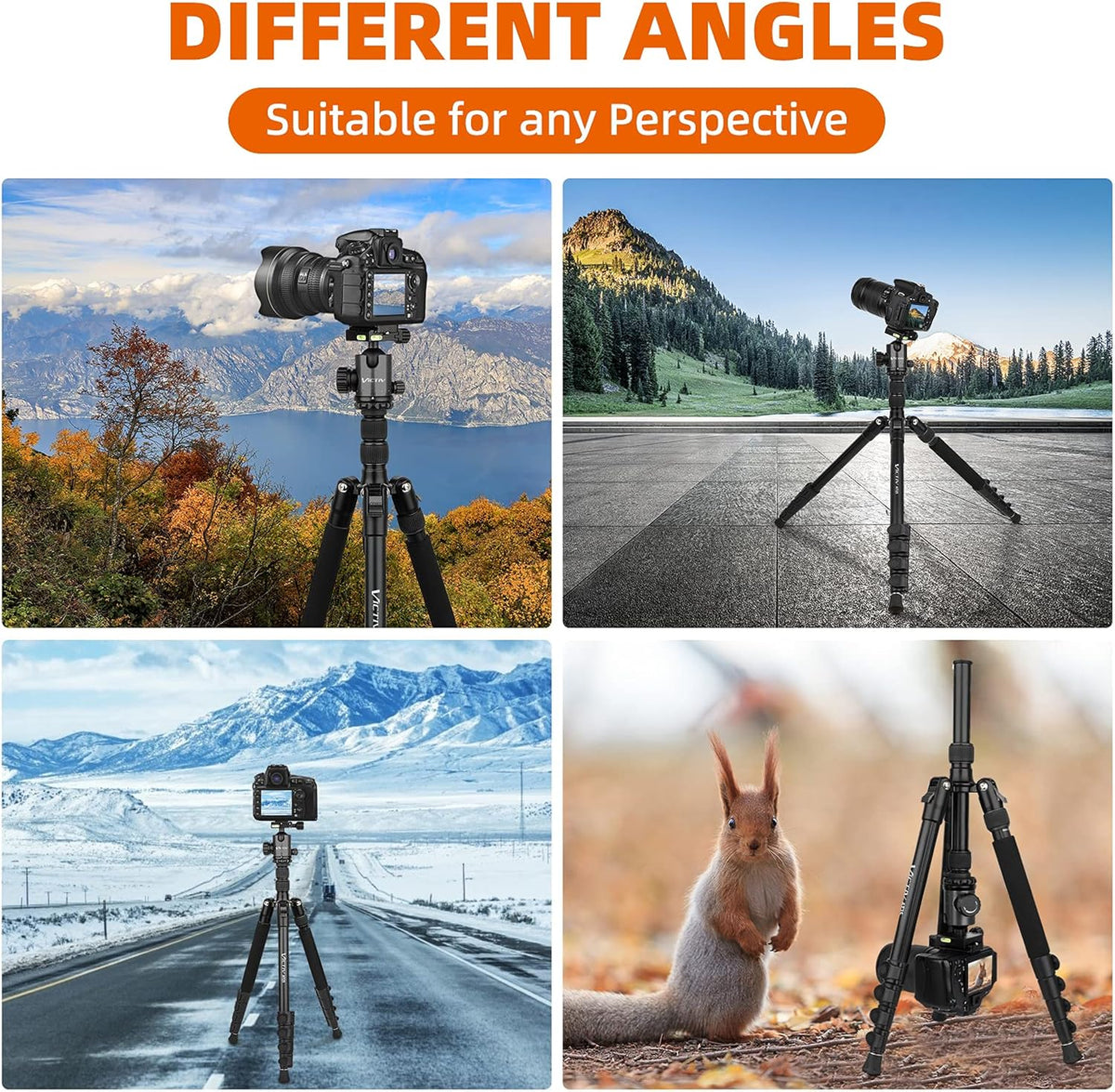 Compact Aluminum Camera Tripod with 360 Degree Ball Head D36095