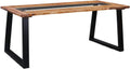 Solid Acacia Wood and Glass Dining Table I51199