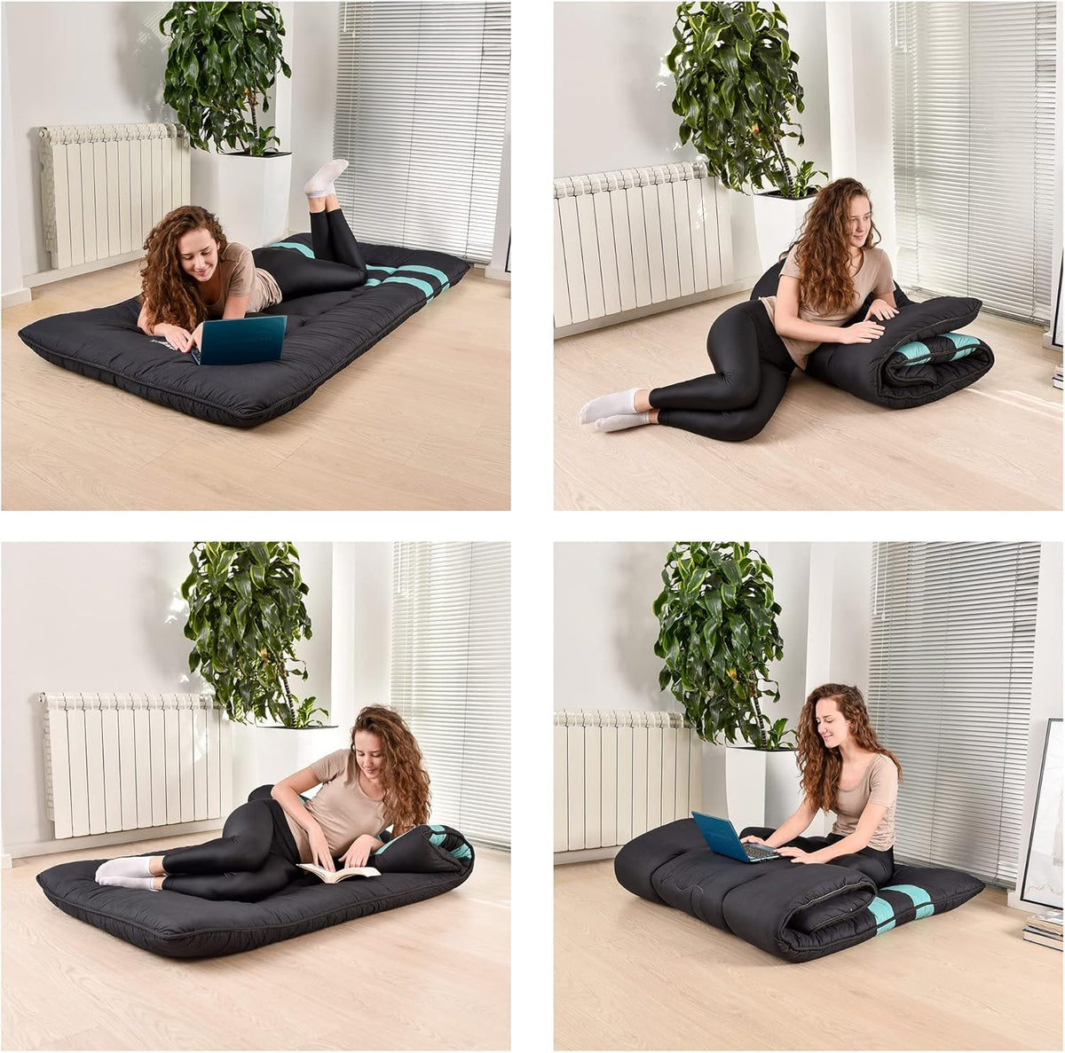Foldable Japanese Futon Mattress Twin Size V78343