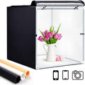 Portable Foldable 32 x 32 Inch Photo Studio Light Box with LED Lights and 3 Color Backdrops P5612