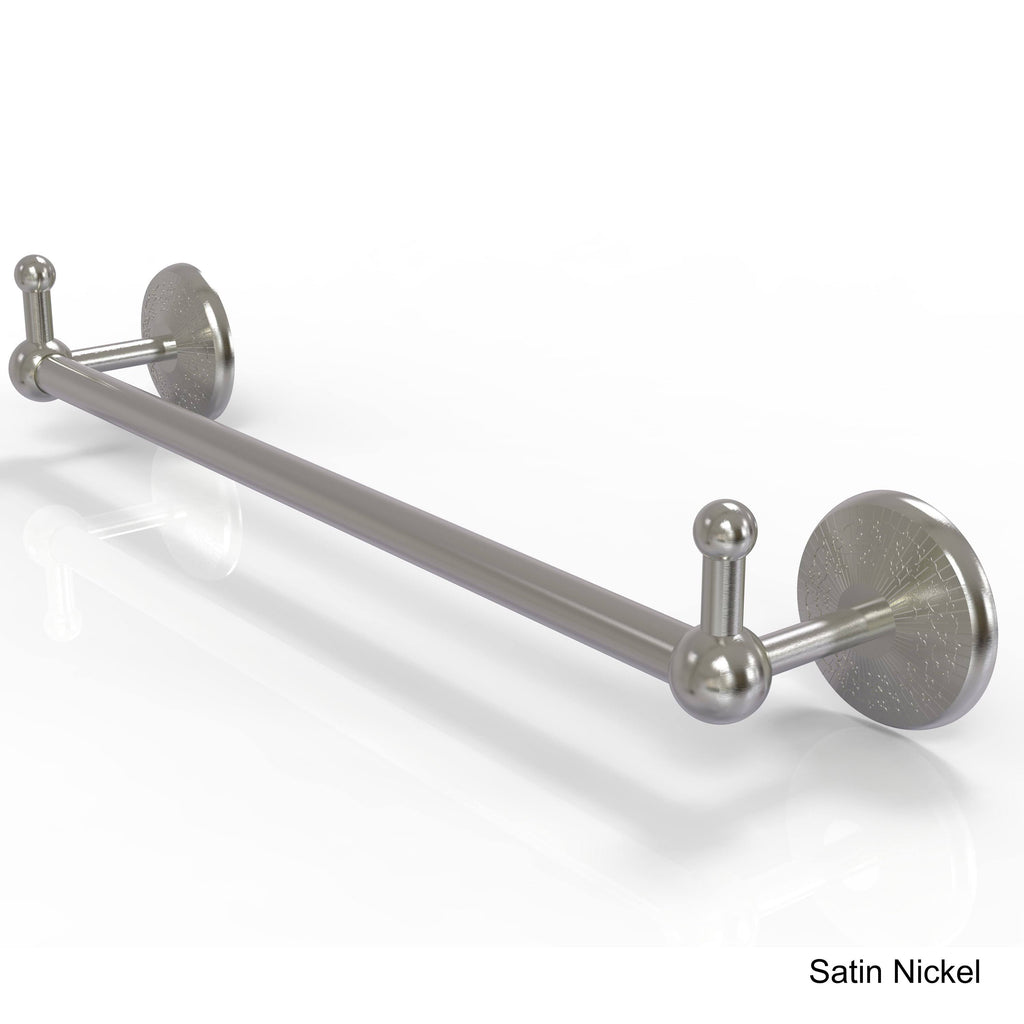 30 inch Polished Brass Towel Bar with Integrated Hooks O206