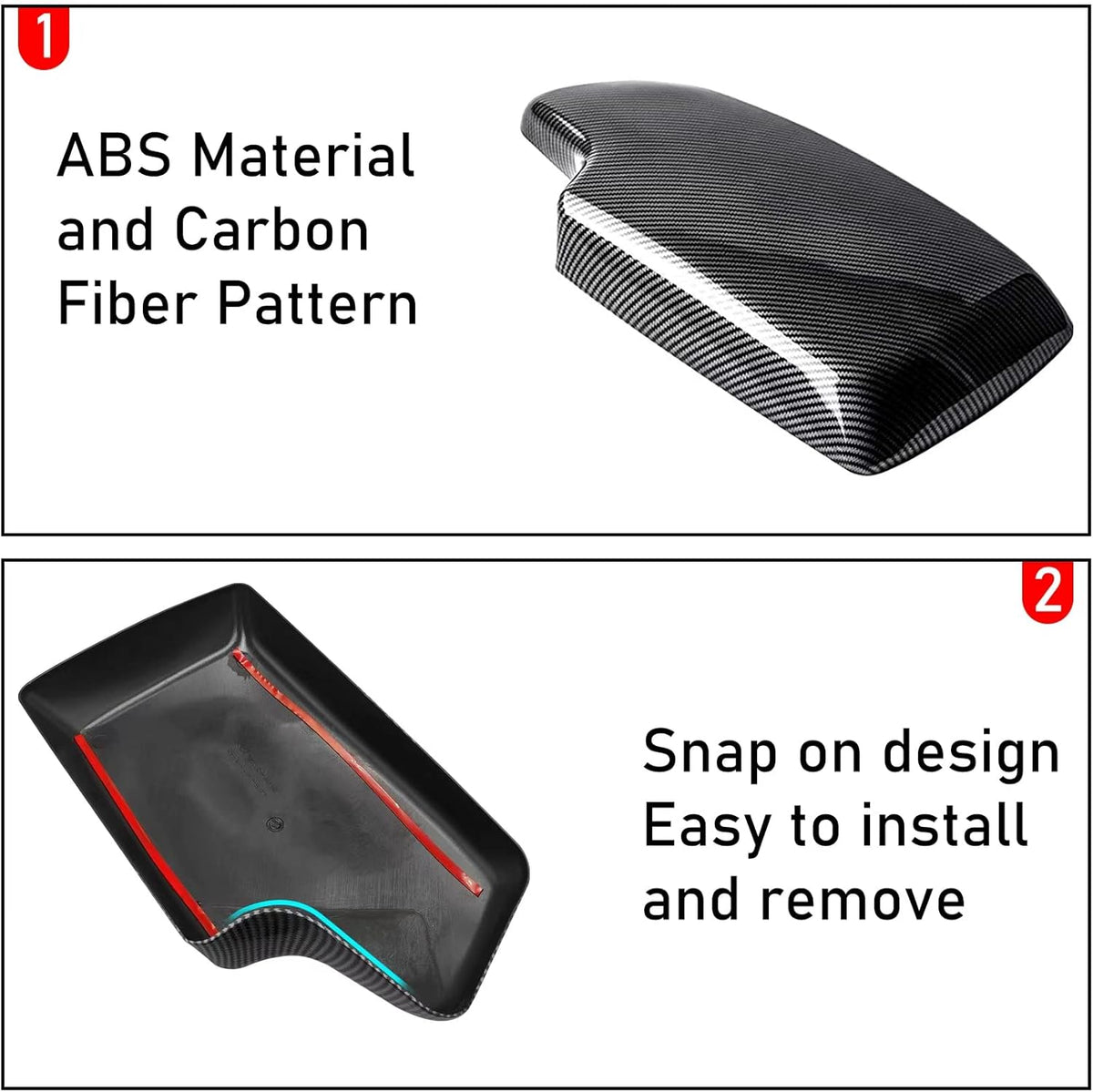 Compatible with BMW 3 Series Center Armrest Box Cover Q458