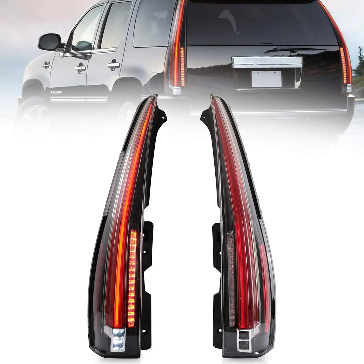 Tail lights Assembly with Red Turn Signal G7838