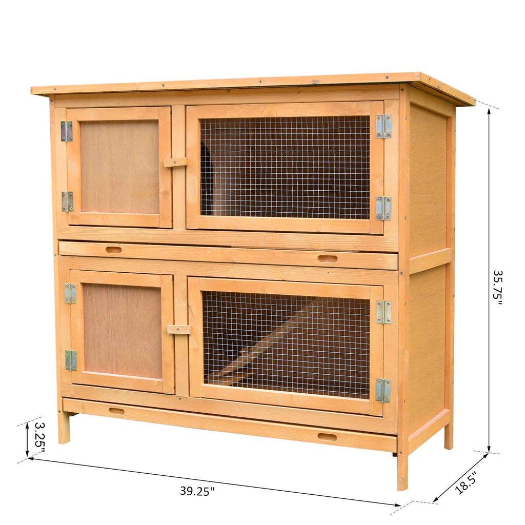 Solid Wood Rabbit Hutch P406