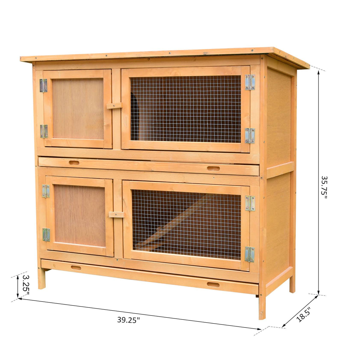 Solid Wood Rabbit Hutch P406