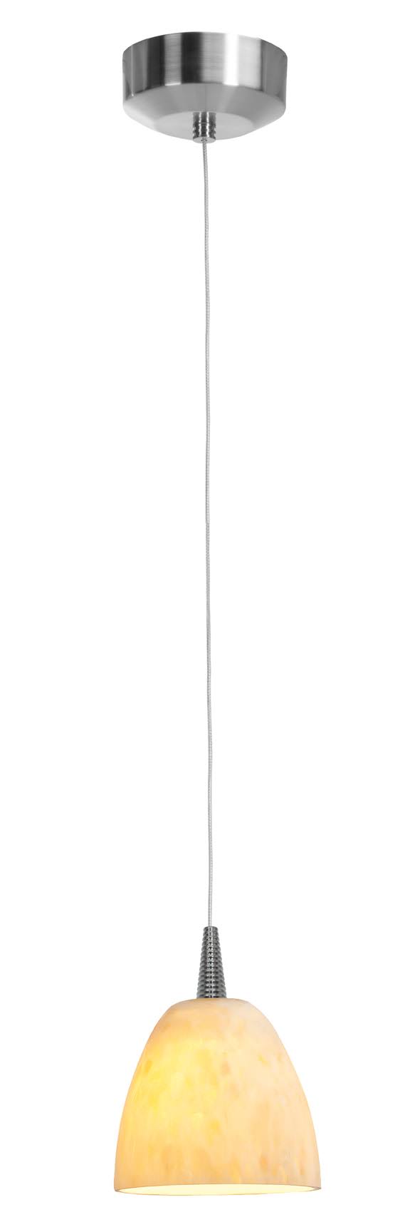 LED Pendant with Fire Glass U5295