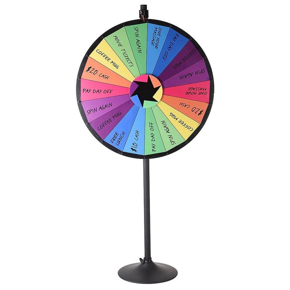 36x22 18 Slot Prize Wheel with Stand C493