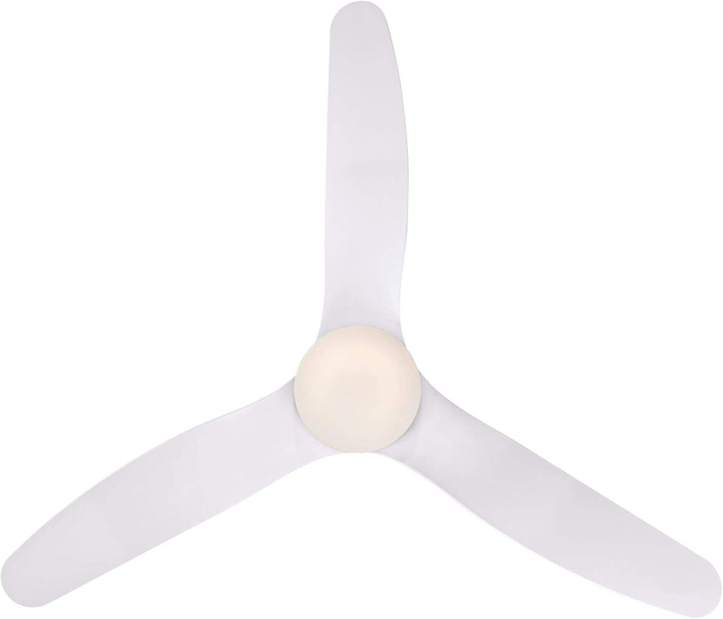 White 46 Inch Ceiling Fan with Light and Remote T75208