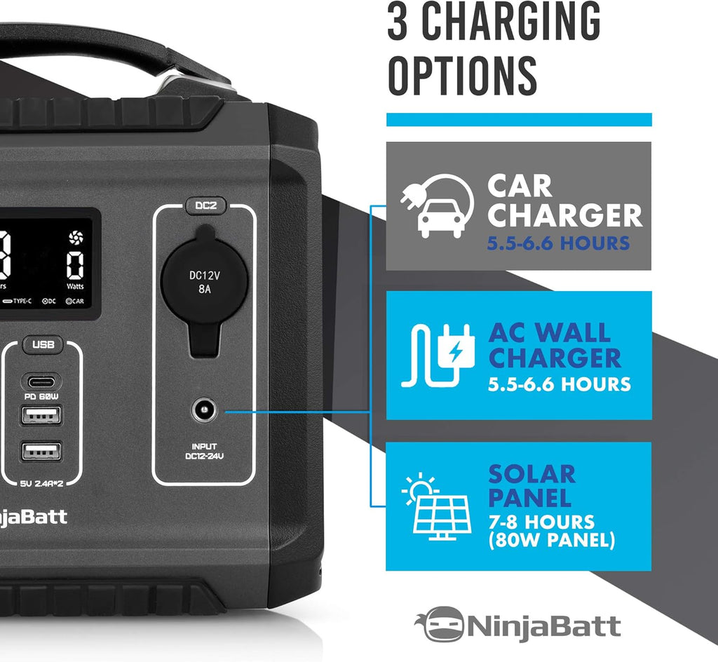 300W Portable Power Station 280Wh Solar Generator V6273