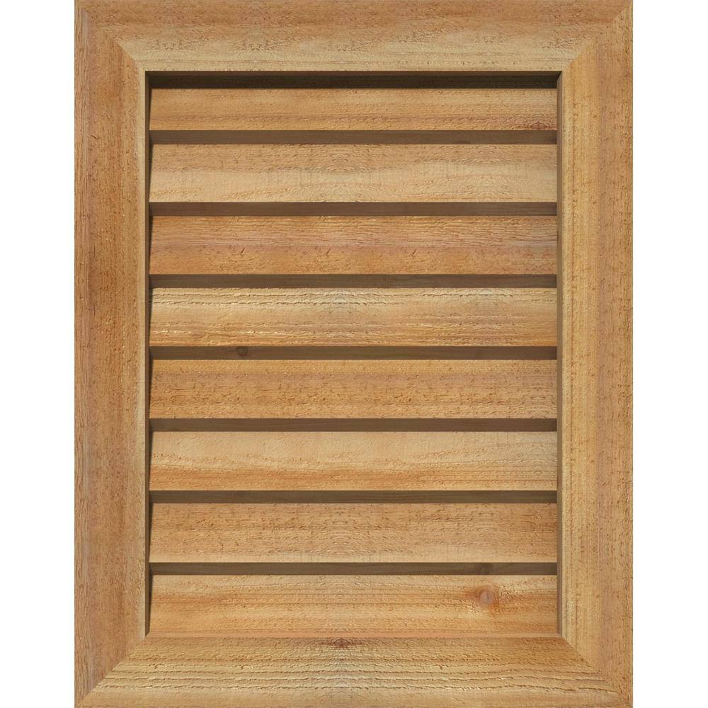 Unfinished Vertical Gable Vent H60554
