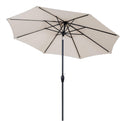 10' Outdoor Patio Table Umbrella with Auto Tilt and Crank J485992