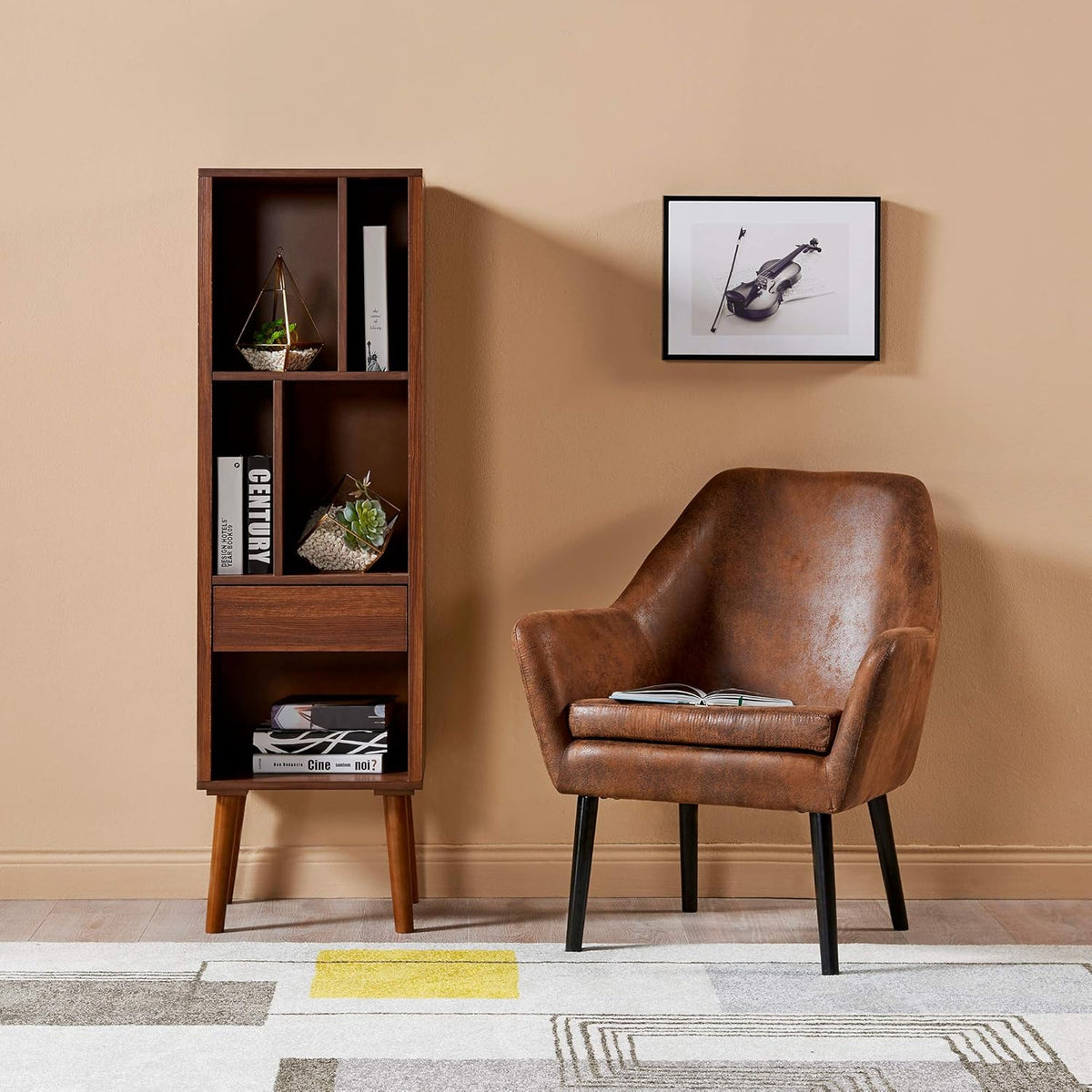 Mid-Century Modern Bookcase and Storage Unit G591277