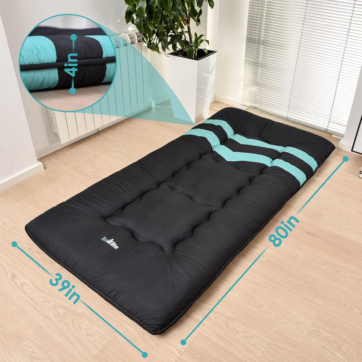 Foldable Japanese Futon Mattress Twin Size V78343